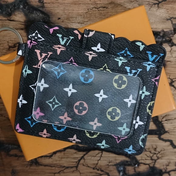 Multicolor Monogram Keychain Wallet - Picture 2 of 2